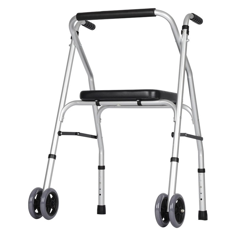 Dual Wheel Walk Aid With Seat Dual Wheel Walk Aid With Seat