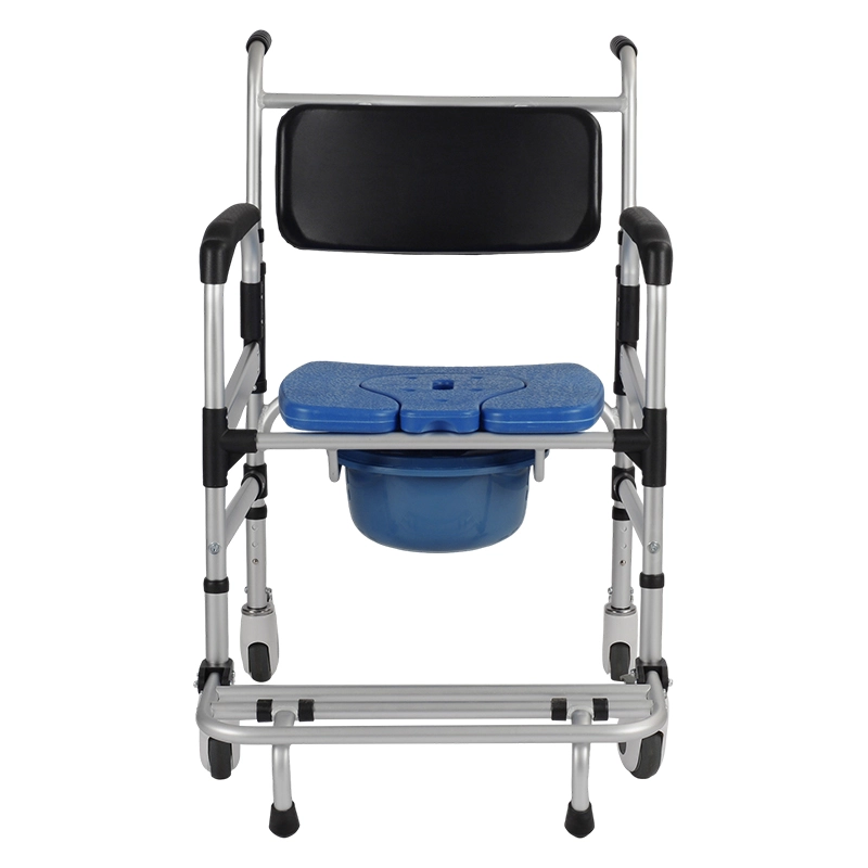 Soft Backrest Transfer Commode Chair